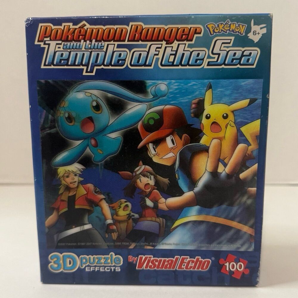 Pokemon Ranger and the Temple of the Sea Puzzle 3D Effect Visual Echo 100 pieces